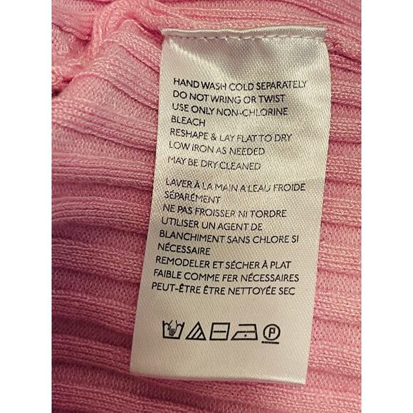 Urban Outfitters Ribbed Cropped Cardigan Faux Fur Tie Front Sweater size M NWT - Picture 10 of 11